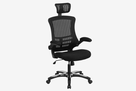 Flash Furniture chair with headrest.